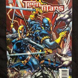 DC Comics Teen Titans Comic Cover - Blue, Yellow, Red